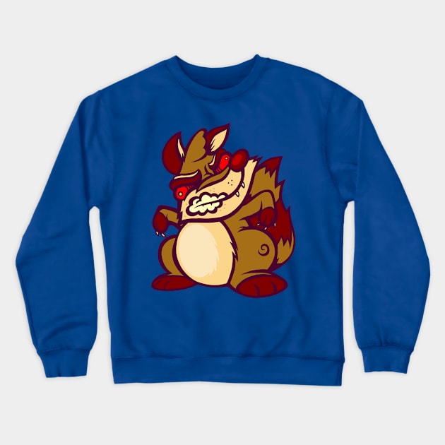 Rabid Raccoon Crewneck Sweatshirt by ArtisticDyslexia